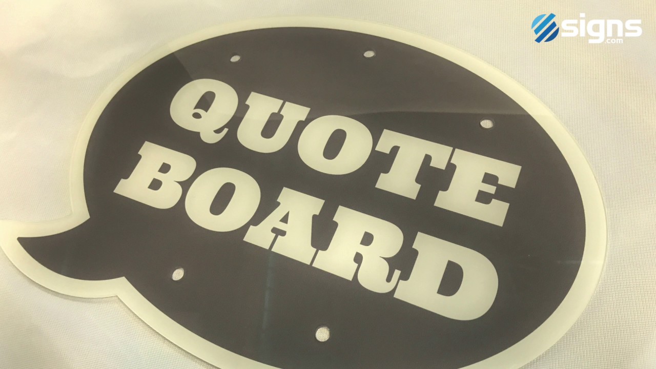 Acrylic Signs - Fabrication Options