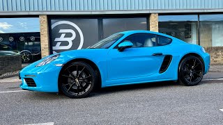 Porsche 718 Cayman in Miami Blue for sale