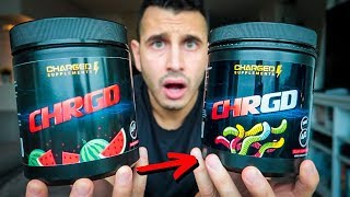Charged Supplements CHRGD PRE-WORKOUT Review | NEW Sour Gummy Worm! New Sour Gummy Worms Pre Workout