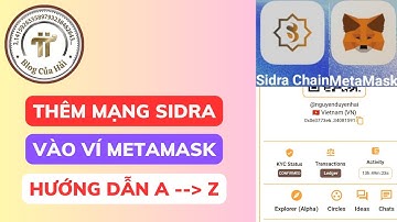 Hướng Dẫn Thêm Mạng Sidra Chain Vào Ví Metamask l Blog Của Hải