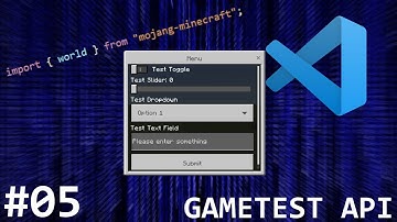 #05 Custom Toggles, Sliders und mehr! mojang-minecraft GAMETEST FRAMEWORK (GER)