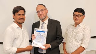 Rabbi Visit Rice Processing Facility Named Deccan Grainz Pvt Ltd