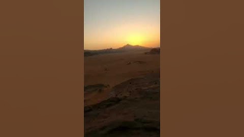Mesmerising sunset at Wadi Rum Jordan #wadirum #sunset #jordan #desert
