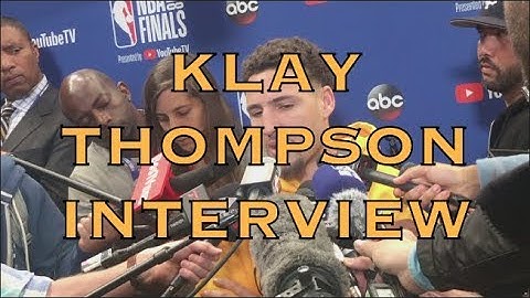 Partial KLAY interview+transcription: ankle status, The Q, glad not having to guard Kyrie