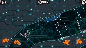 Moto X3M: Cyber World | Level 5 - 3 Stars Tutorial Walkthrough