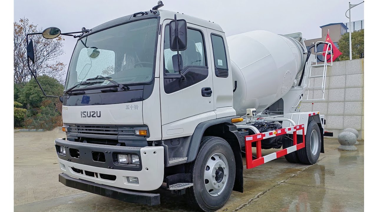 ISUZU 205hp FTR 5CBM Mixer trucks - YouTube