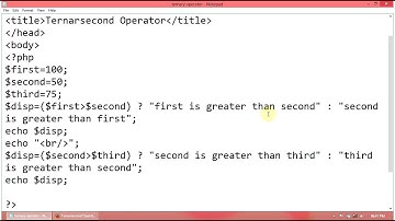 PHP Tutorial : How to Simplify program code using Ternary Operator or Conditional Operator in php