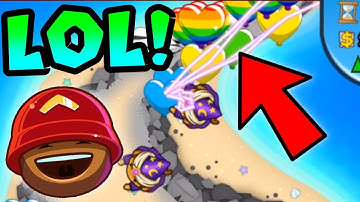TROLLING NOOB By ALMOST DYING To CRAZY RUSH | Bloons TD Battles