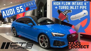 AUDI S5/A5   HIGHFLOW INTAKE AND TURBO PIPE INSTALL  CTS TURBO