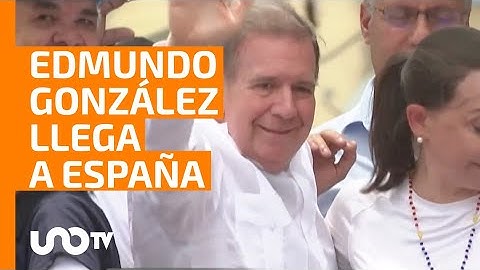 Opositor venezolano Edmundo González llega a España para recibir asilo político