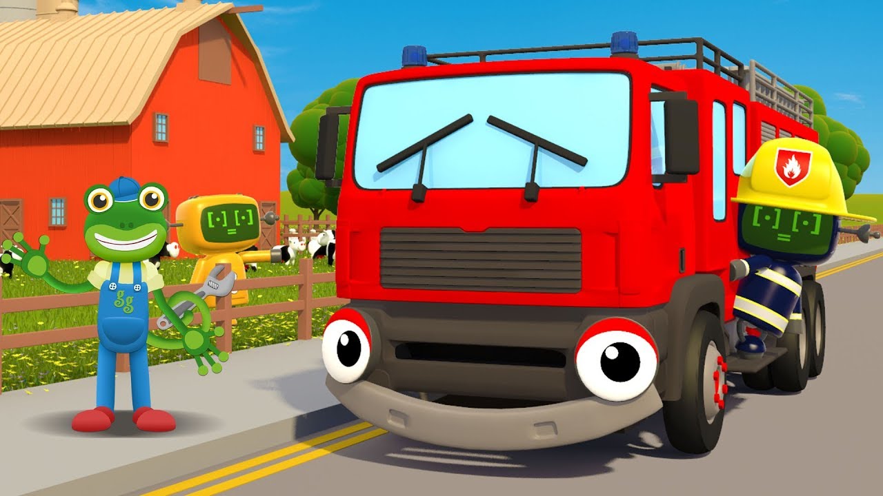 Fiona Fire Truck Song  Kids Songs  Geckos Garage