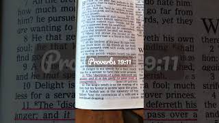 Proverbs 19:11 - Good Sense & Discretion. Choose your battles wisely. #reconcile #torah #forgiveness