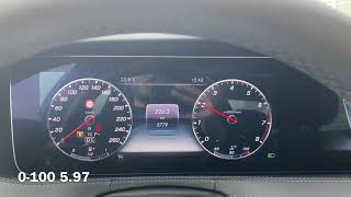 2020 S450 W222 0-100 0-200 100-200 acceleration (S class)