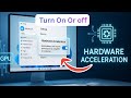 Turn off Hardware-accelerated GPU Scheduling in Windows 11 ( 2025 ) - Step by Step