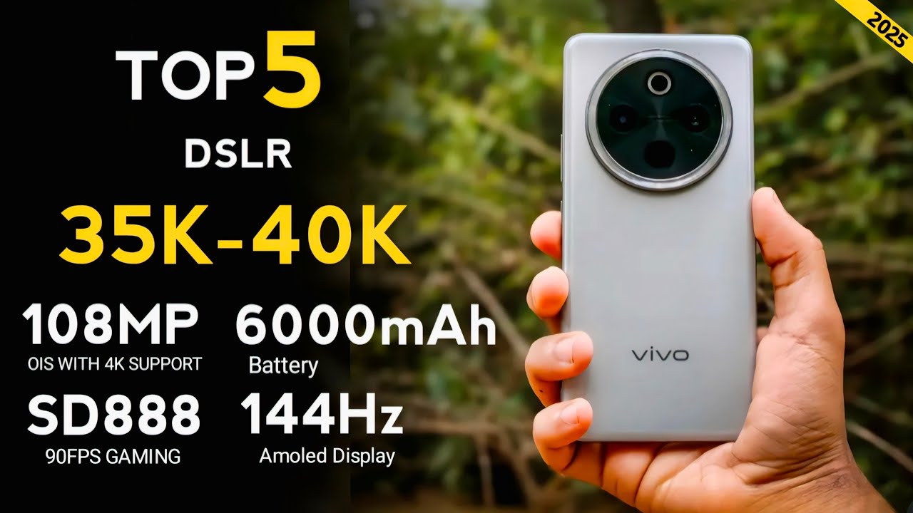 Top 5 Best Camera Phone Under 35000₹ to 40000₹ In 2025 | Best 5G ...