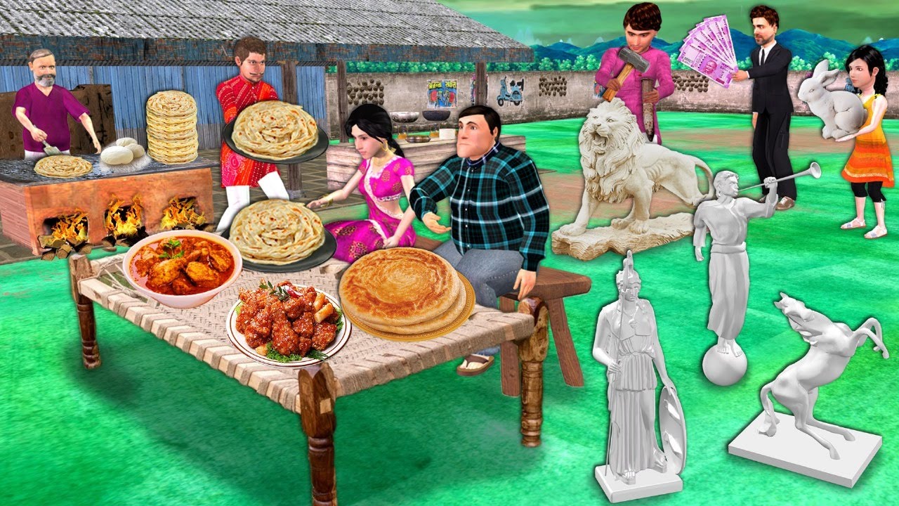 Charpai Paratha Dhaba 50000 Rps Big Tip To Server Street Food Hindi Kahani New Hindi Moral Stories