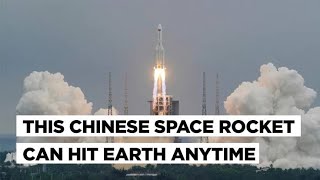 out of control Chinese rocket falling back to earth||5B rocket||#rocket