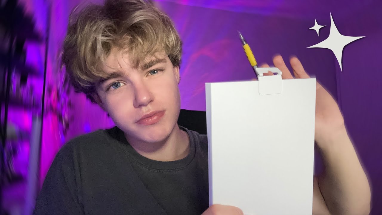 ASMR │ Только что проснулся. Хочу нарисовать твой портрет🧑🏼‍🎨💤