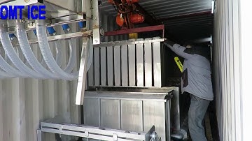 containerized ice block machine