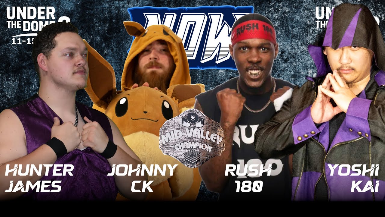 Hunter James vs Rush 180 vs Johnny CK vs Yoshi Kai (c) | Mid Valley | Under the Dome 3 | 11-15-2025