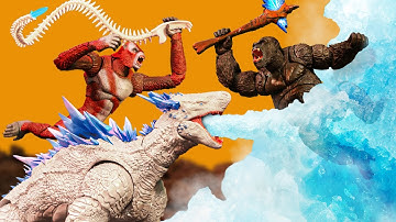 Stop motion GODZILLA vs KONG: The New Empire (PART 3) | Skar King and Shimo battle