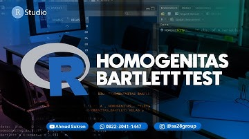 TUTORIAL R STUDIO : UJI HOMOGENITAS BARTLETT TEST RSTUDIO ‼️