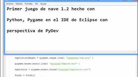 Python y Pygame juego de nave 1.2