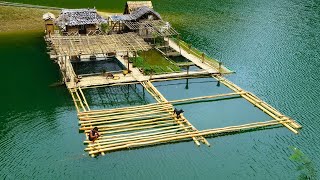 Download Lagu Expanding floating islands with bamboo. Underwater building skills. Fishing and cooking. MP3 Download Lagu Expanding floating islands with bamboo. Underwater building skills. Fishing and cooking. MP3