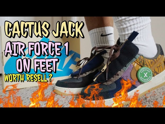 TRAVIS SCOTT CACTUS JACK NIKE Air Force 1 REVIEW & ON FEET