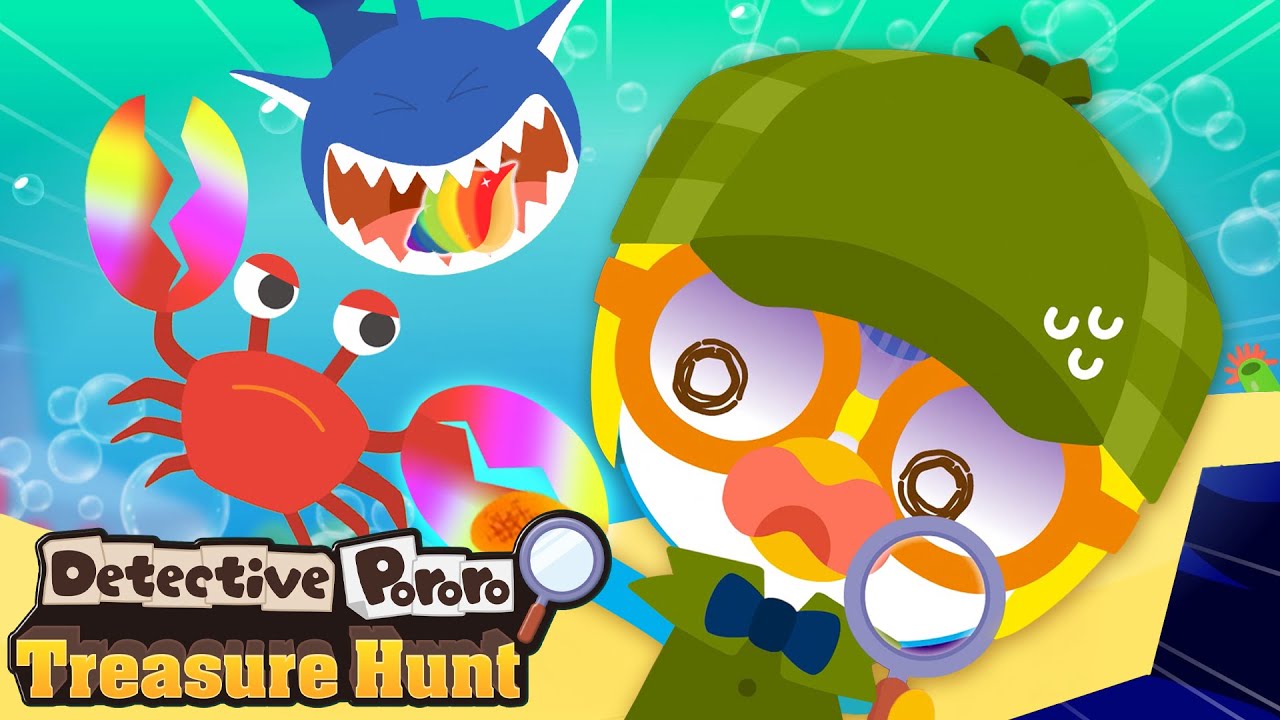 The Search for the Rainbow Shell | Detective Pororo Treasure Hunt 🔍 Solve the Mystery | Kids Cartoon