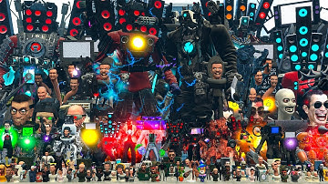 ALL SKIBIDI TOILETS (1-69) VS TITANS + MULTIVERSE AND FANMADE CHARACTERS In Garry