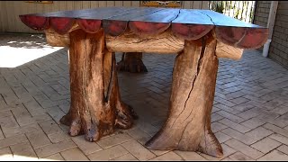 Rustic Outdoor Table, Woodworking with a Chainsaw
