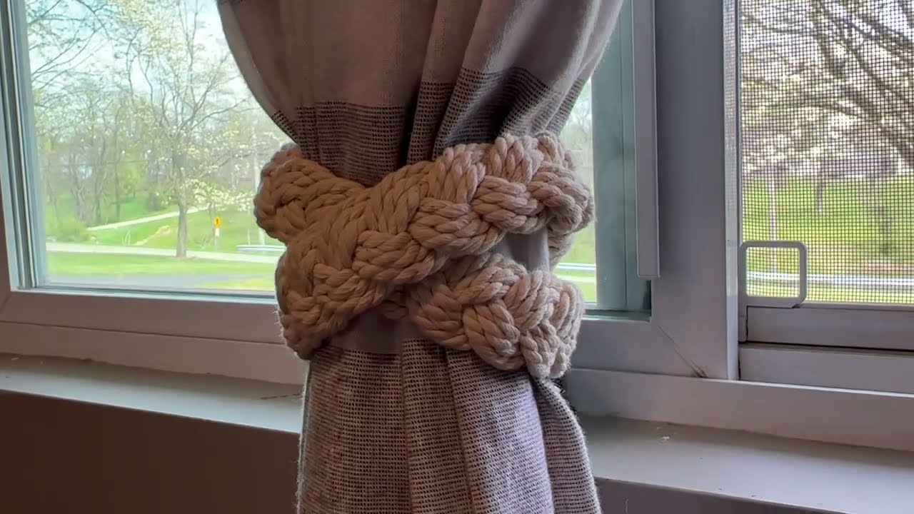 Review of SunVFaFa 2 Pack Outdoor Boho Curtain Tiebacks Rope, Nautical Tie Backs