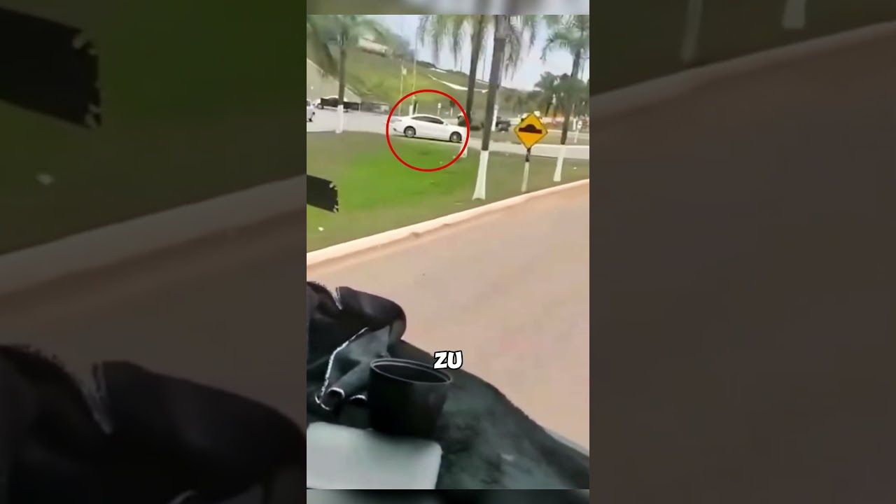 Räuber wollten diesen Lkw auf der Straße stoppen!