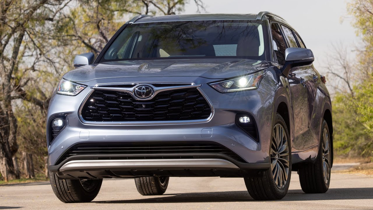2020 Toyota Highlander Platinum AWD midsize family SUV - YouTube