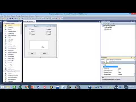 Como hacer un programa en Visual Basic 2010 (Opciones)