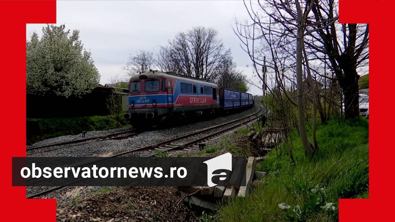 Oraş din ţară, terorizat de un tren de coşmar: casele se dărâmă şi zgomotul 