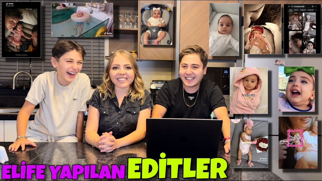 ELİFE YAPILAN EDİTLERİ İZLEDİK !! GÜLME KRİZİNE GİRDİK