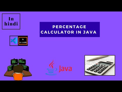 percentage calculator | in java | in hindi.