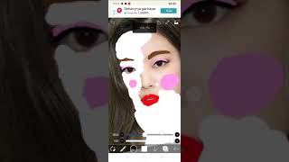 tutorial cara nge make up di ibis paint x screenshot 2