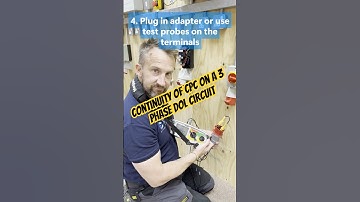 Continuity of Circuit Protective conductors for 3 phase circuit with a DOL  #am2 #2391 #electrician