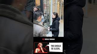 Nate Friedman Confronts A Paid Protester