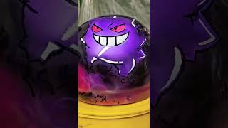 casco moto aerografia gengar #casco #aerografia #pokemon   mi primer casco con aerografo .