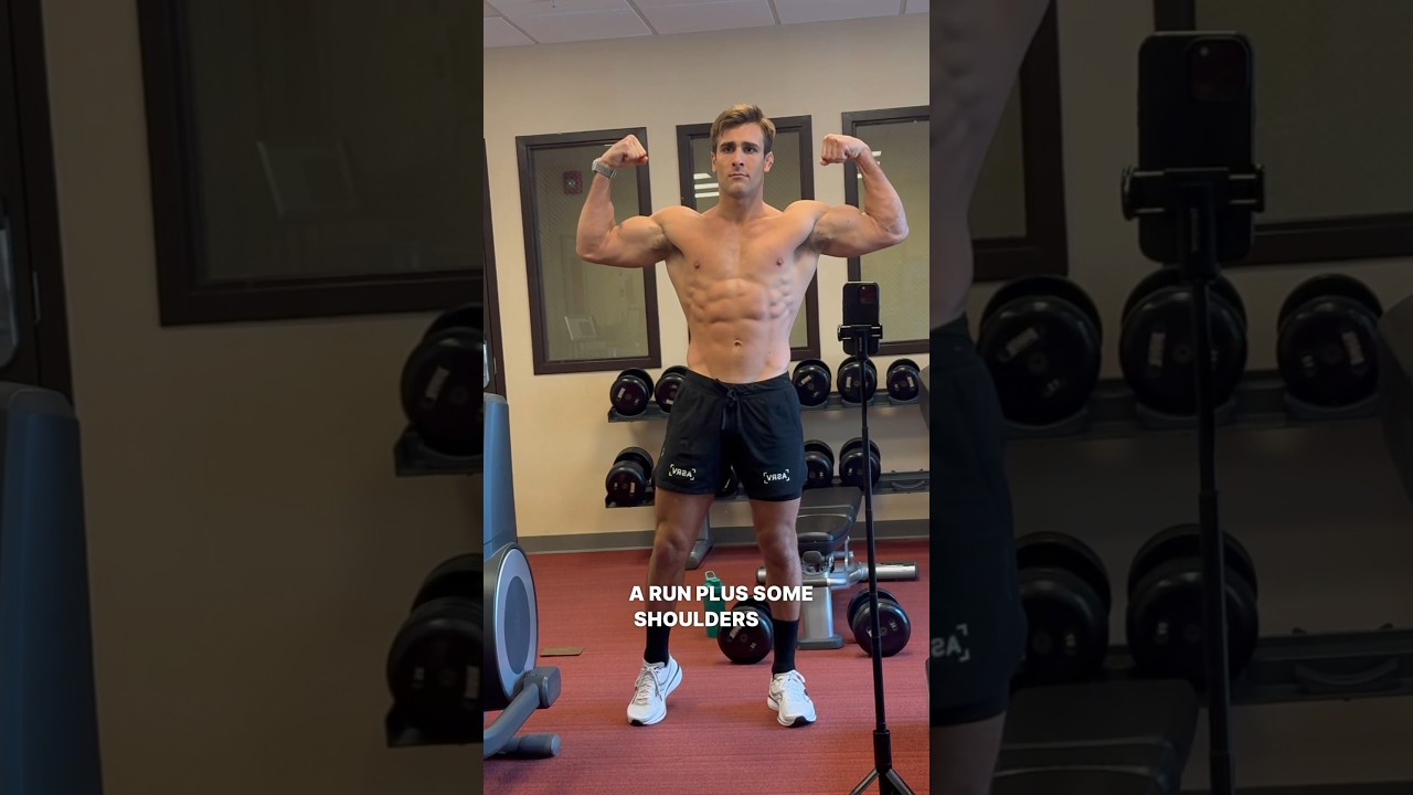 Airline pilot hotel gym workout. 