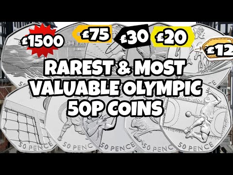 TOP 10 Rarest u0026 Most Valuable Olympic 50p Coins | Worth up to £1,500 revealed