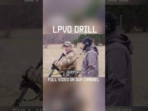 A drill for training with LOW-POWERED VARIABLE OPTICS #shorts #military #tips #training