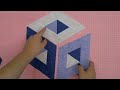 2 секрета в шитье 3D блоков! Как сшить 3d блоки кубы. Пэчворк для начинающих.