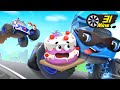 Who took the birthday cake monster police truck fire truck kids song babybus cars world mp3