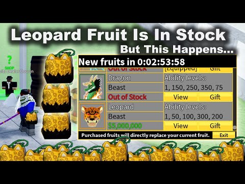 Leopard Fruit Was Finally On Blox Fruit Stock