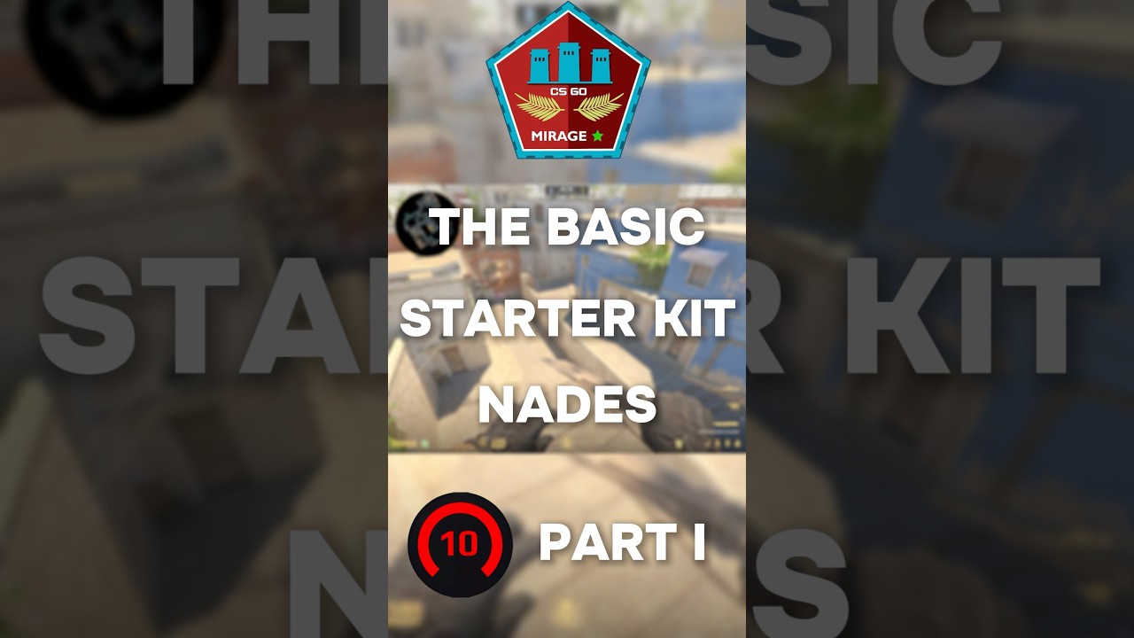 CS2 [PART 1] THE BASIC STARTER KIT NADES ON MIRAGE 